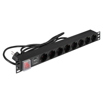 Блок розеток EXEGATE SERVERPRO PDU-19H804 Al-8S-EU2.5CU-SW-SPD1
