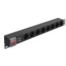 Блок розеток EXEGATE SERVERPRO PDU-19H807 AL-8S-EU2-SW-SPD1 EX280846RUS