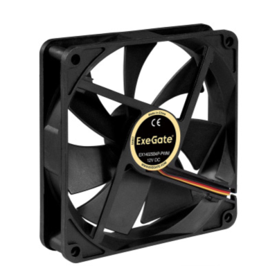 Вентилятор 12В DC EXEGATE EXTRASILENT ES14025B2P 140x140x25 мм